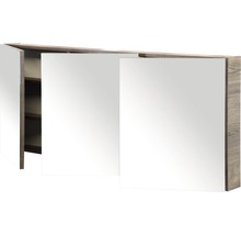 Zrcadlová skříňka bez osvětlení Sanox 160 x 13 x 65 cm tabacco se 3 dvířky