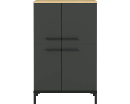 Skříňka střední Germania GW-YONKERS šedá dub 60 x 97 x 34 cm 2643-549 Skříň se čtyřmi dvířky a madly