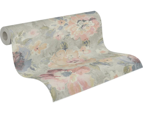 Role tapety s květinovým vzorem