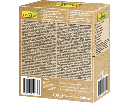 Květinová směs FloraSelf Nature pro ptactvo se seznamem ingrediencí