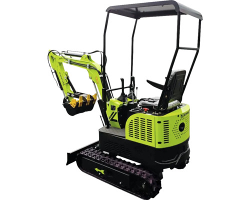 Minibagr s kabinovou střechou pro zemní práce