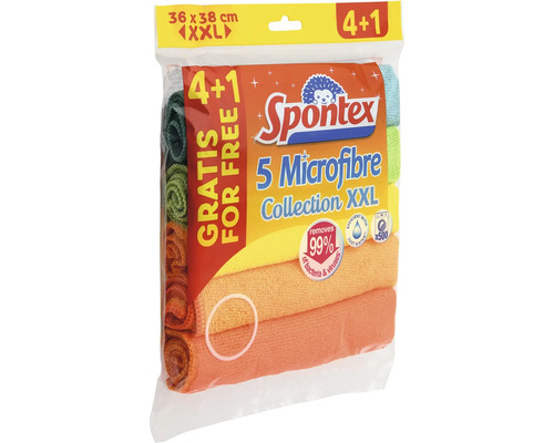Spontex Mikrovláknové utěrky XXL, balení 5 kusů