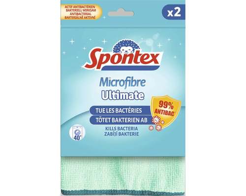 Spontex Microfibre Ultimate čisticí hadříky, dvojité balení