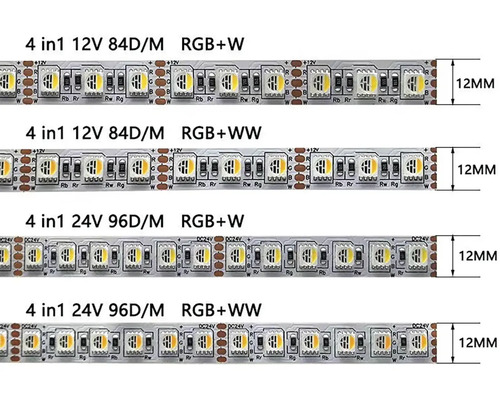 LED pásek Bohemia-Design LRGBW60Y RGBW IP68 14 W 1260 lm 4000 K 24 V, metrážové zboží