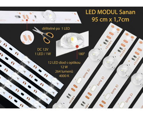 LED pásek/modul Bohemia-Design 3030M12D IP20 12 W 264 lm 4000 K 95 cm