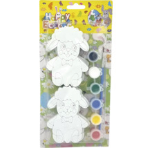 Velikonoční kreativní sada se dvěma ovečkami, barvami a štětcem