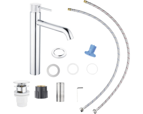 Umyvadlová baterie s příslušenstvím pro instalaci v koupelně