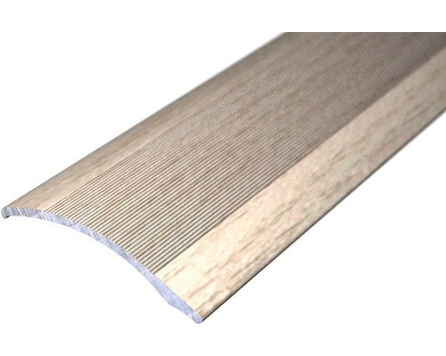 Vyrovnávací profil 1000 mm x 38 mm x Hliník Nalepovací Dub světlý Hliníkový přechodový profil s dřevěnou strukturou