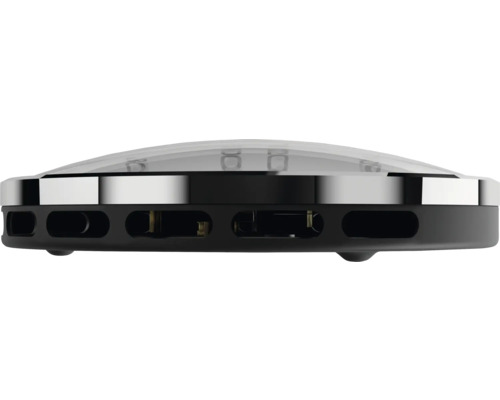 Inteligentní pohybový senzor s průhledným krytem a větracími otvory.