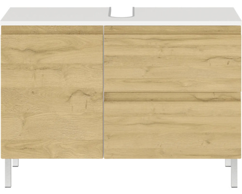 Skříňka pod umyvadlo Germania GW-TORRANCE dub 80 x 56 x 34 cm 4331-559 Skříňka pod umyvadlo s jedněmi dvířky a dvěma zásuvkami