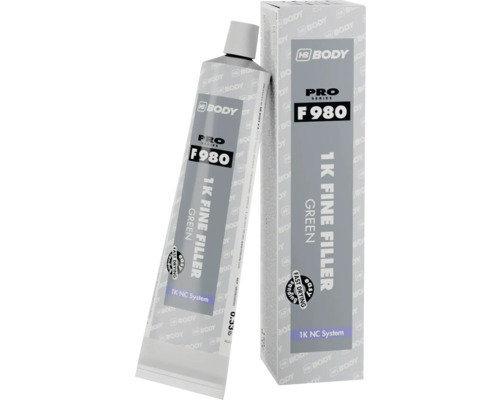 HB Body F980 1K jemný tmel, zelené provedení, v tubě a kartonovém obalu