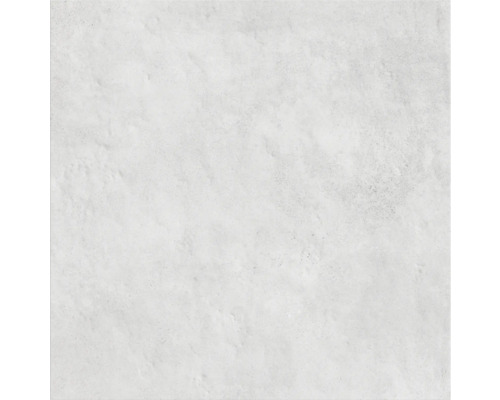 Čtvercová světlá dlaždice s matným povrchem.