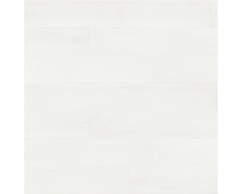 Bílé podlahové dlaždice s designem dřeva