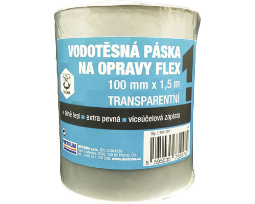 Vodotěsná opravná flex páska, 100 mm x 1,5 m