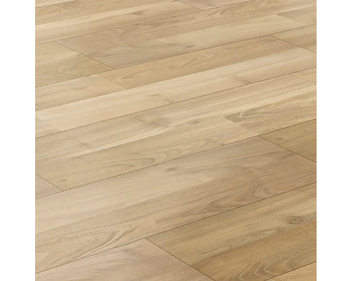 Světlá dřevěná podlaha s kresbou