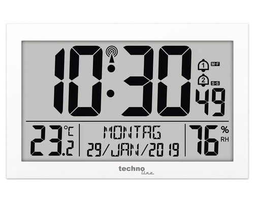 Bezdrátová meteostanice s digitálním zobrazením času, data, teploty a vlhkosti