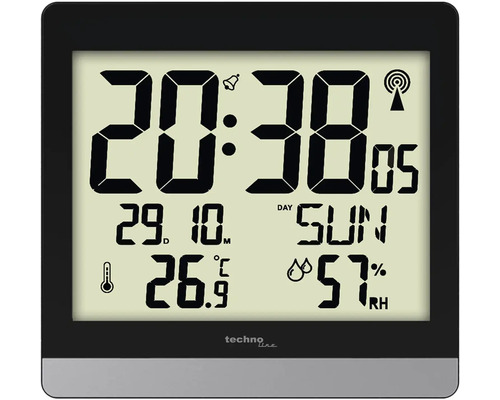 Techno Line bezdrátová meteorologická stanice s ukazatelem času, data, teploty a vlhkosti
