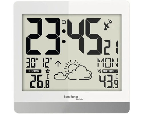 Meteostanice s ukazatelem vnitřní a venkovní teploty