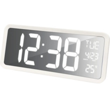 Digitální hodiny s ukazatelem času, data a teploty
