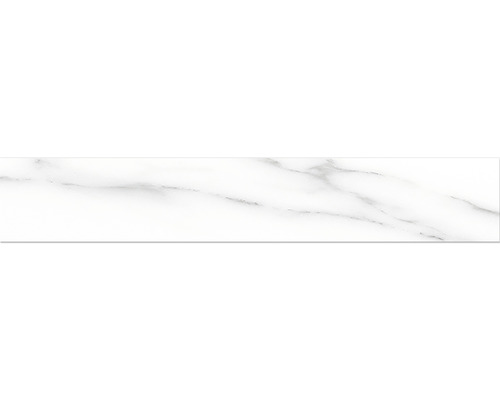 Sokl Imitace mramoruLucca Bianco grey 60 x 10 cm Dlaždice se vzhledem mramoru