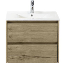 Umyvadlová skříňka se dvěma zásuvkami a baterií