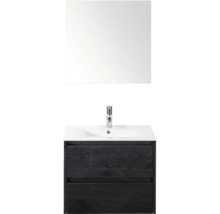 Kombinace umyvadla se zrcadlem, umyvadlem a spodní skříňkou