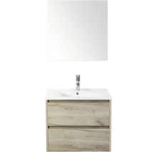 Kombinace umyvadla se zrcadlem, umyvadlem a spodní skříňkou