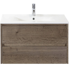 Skříňka pod umyvadlo se dvěma zásuvkami a umyvadlem na desku