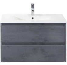 Skříňka pod umyvadlo se dvěma zásuvkami a umyvadlem