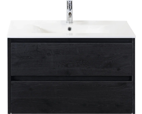 Skříňka pod umyvadlo se dvěma zásuvkami a umyvadlem