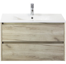 Skříňka pod umyvadlo se dvěma zásuvkami a umyvadlem