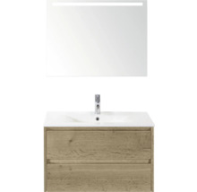 Umyvadlová sestava se zrcadlem a dvěma zásuvkami