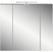 Zrcadlová skříňka se třemi dvířky a osvětlením