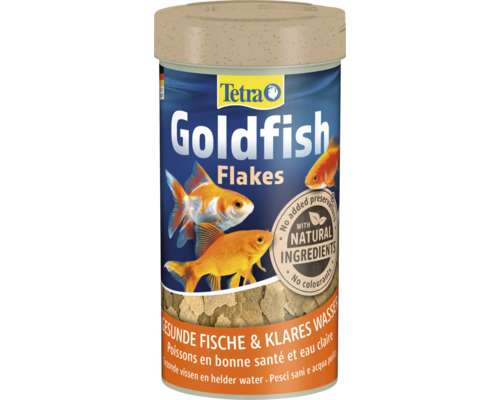 Tetra Goldfish Flakes krmivo pro rybičky dóza s přírodní recepturou