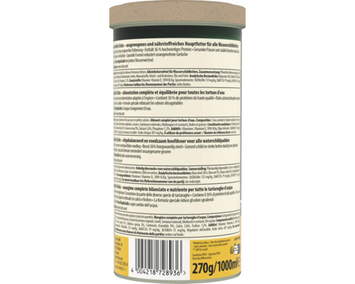 Tetra ReptoMin Sticks krmivo pro vodní želvy, 270 gramů