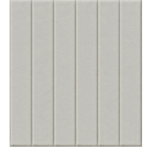 Čalouněné stěnové panely se svislými pruhy