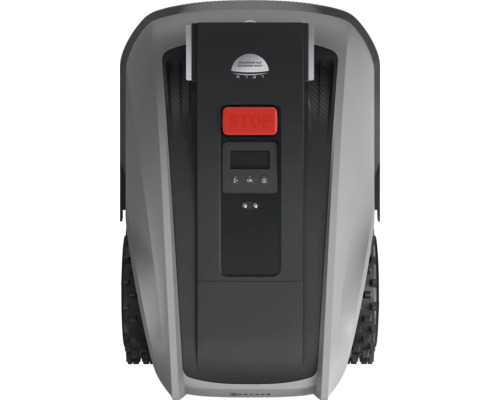 Robotická sekačka s tlačítkem stop