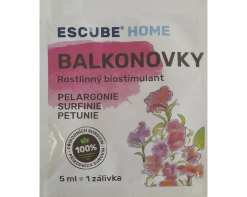 Balení rostlinného biostimulantu Escube Home Balkonovky