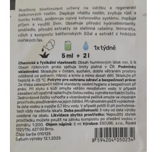 Informace o rostlinném biostimulantu pro balkónové rostliny