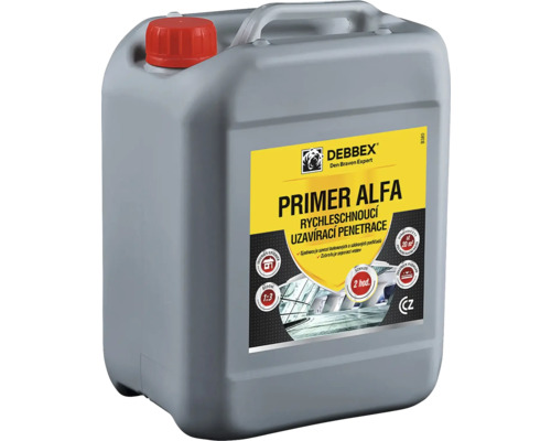 Penetrace DEN BRAVEN Primer Alfa rychleschnoucí 5 l Debbex Primer Alfa v kanystru pro betonové a sádrové podklady