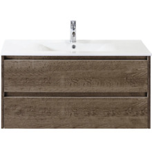 Skříňka pod umyvadlo se dvěma zásuvkami a umyvadlem na desku