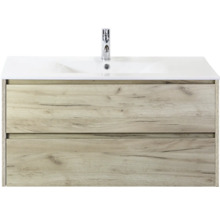 Skříňka pod umyvadlo se dvěma zásuvkami a umyvadlem