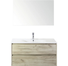 Umyvadlová skříňka se zrcadlem a dvěma zásuvkami