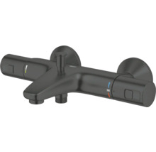Černý termostat Grohe pro montáž na omítku do sprchy