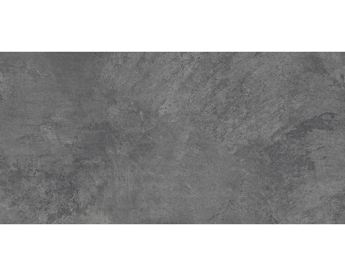 Šedá podlahová dlaždice s betonovým vzhledem.