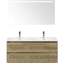 Sestava koupelnového nábytku s umyvadlovou skříňkou, umyvadlem a zrcadlem