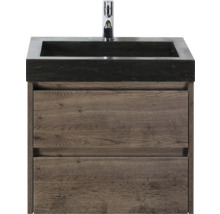 Skříňka pod umyvadlo se dvěma zásuvkami a umyvadlem