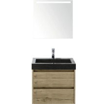 Umyvadlová skříňka s umyvadlem, baterií a zrcadlem