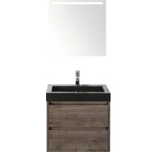 Skříňka pod umyvadlo se zrcadlem a osvětlením do koupelny