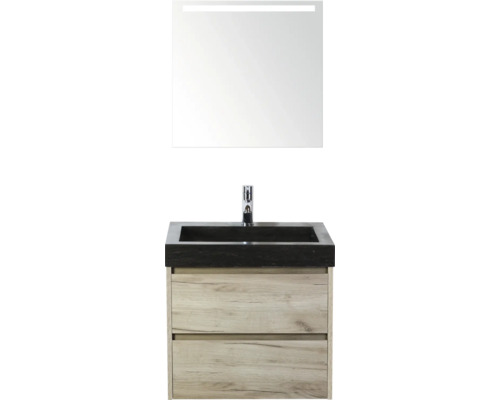 Umyvadlová sestava se zrcadlem a dvěma zásuvkami